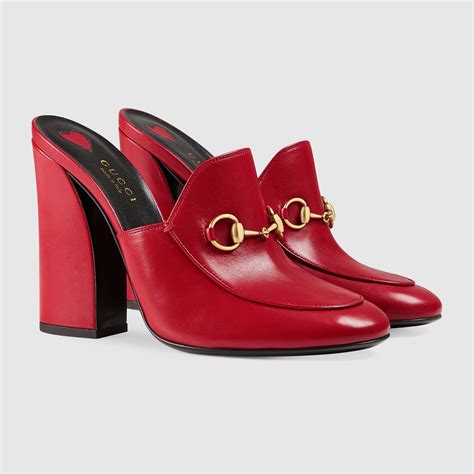 gucci high heeled mules|princetown Gucci mules.